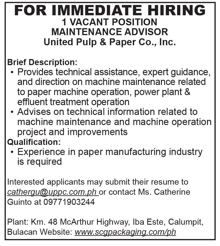 United Pulp & Paper Cp., Inc.